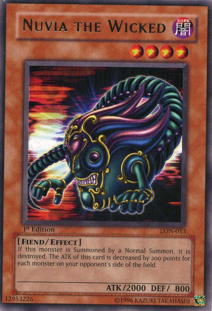 Nuvia the Wicked [LON-013] Rare Yu-Gi-Oh!