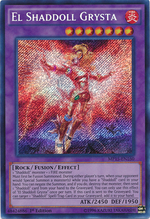 El Shaddoll Grysta [MP15-EN160] Secret Rare Yu-Gi-Oh!