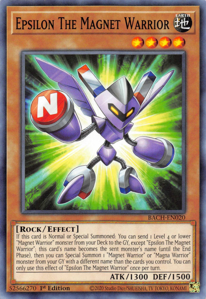 Epsilon The Magnet Warrior [BACH-EN020] Common Yu-Gi-Oh!