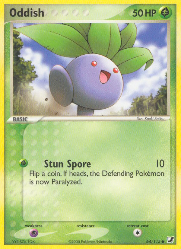 Oddish (64/115) [EX: Unseen Forces] Pokémon