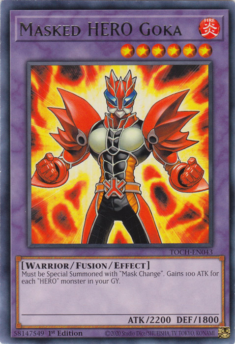 Masked Hero Goka [TOCH-EN043] Rare Yu-Gi-Oh!