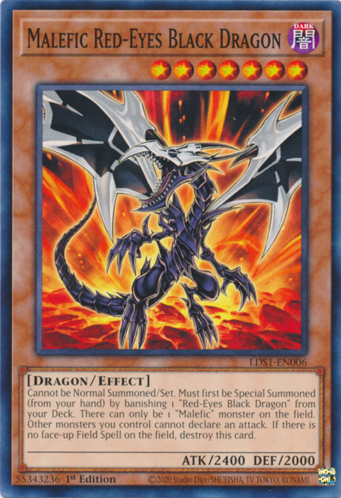 Malefic Red-Eyes Black Dragon [LDS1-EN006] Common Yu-Gi-Oh!