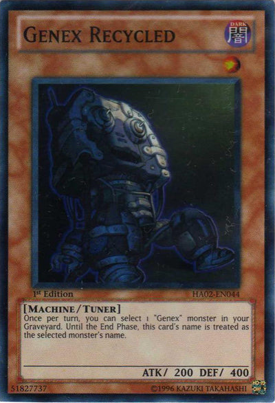 Genex Recycled [HA02-EN044] Super Rare Yu-Gi-Oh!