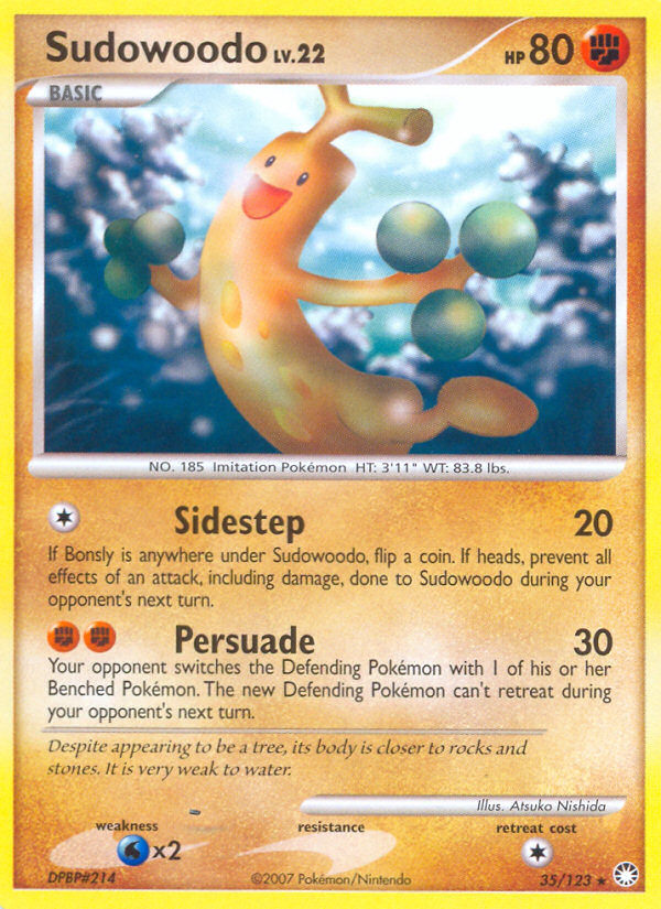 Sudowoodo (35/123) [Diamond & Pearl: Mysterious Treasures] Pokémon