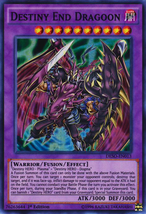 Destiny End Dragoon [DESO-EN013] Super Rare Yu-Gi-Oh!