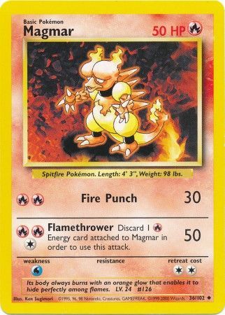 Magmar (36/102) [Base Set Unlimited] Pokémon