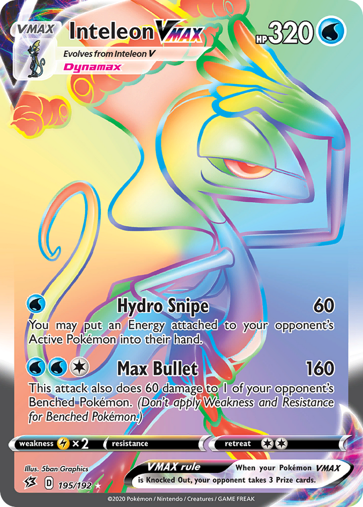 Inteleon VMAX (195/192) [Sword & Shield: Rebel Clash] Pokémon