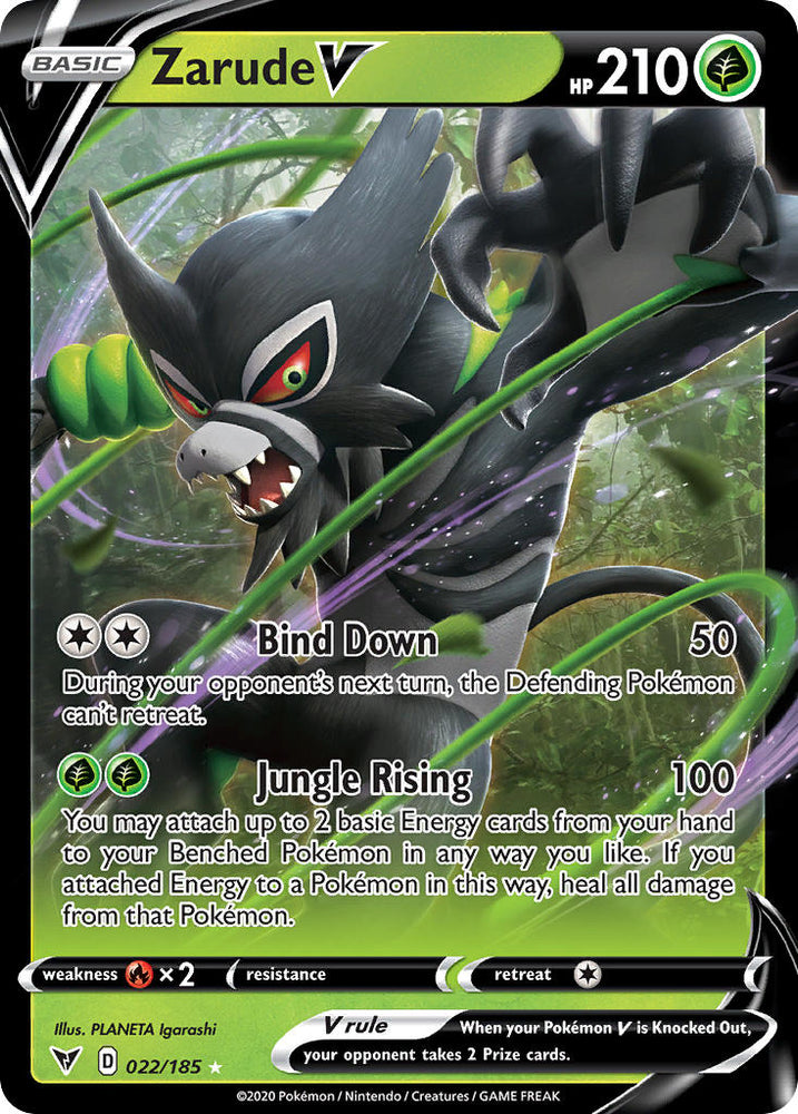Zarude V (022/185) [Sword & Shield: Vivid Voltage] Pokémon