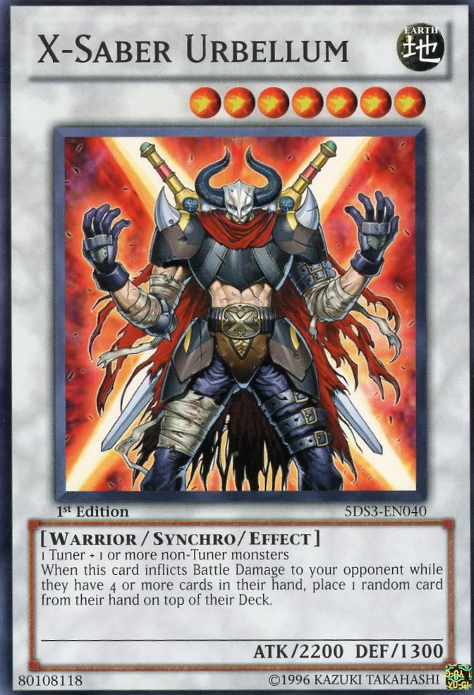 X-Saber Urbellum [5DS3-EN040] Common Yu-Gi-Oh!
