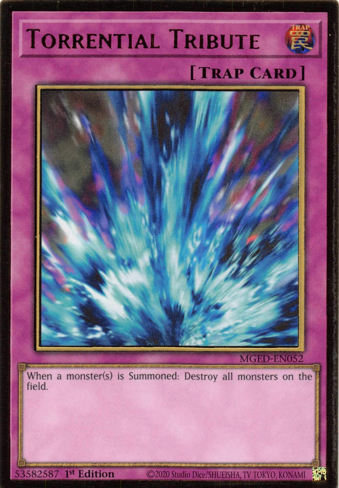 Torrential Tribute [MGED-EN052] Gold Rare Yu-Gi-Oh!