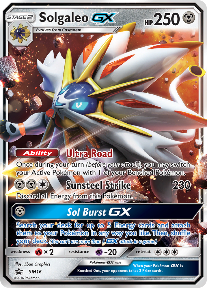 Solgaleo GX (SM16) [Sun & Moon: Black Star Promos] Pokémon