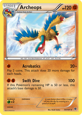 Archeops (54/101) [Black & White: Plasma Blast] Pokémon