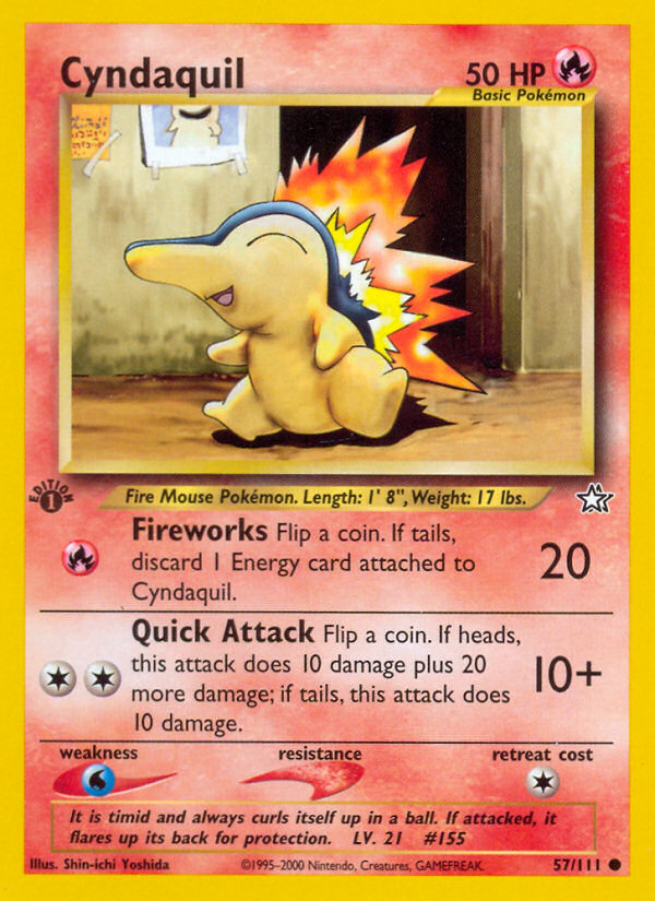 Cyndaquil (57/111) [Neo Genesis 1st Edition] Pokémon