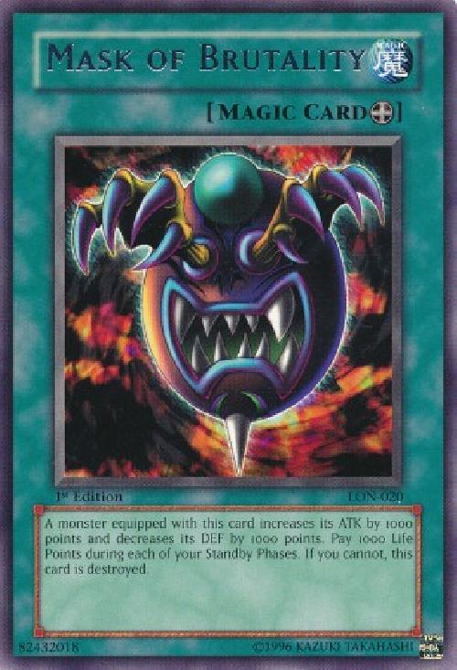 Mask of Brutality [LON-020] Rare Yu-Gi-Oh!