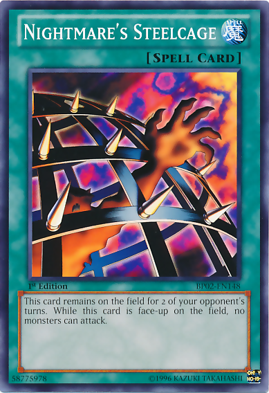 Nightmare's Steelcage [BP02-EN148] Mosaic Rare Yu-Gi-Oh!