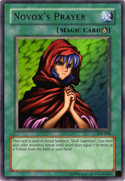 Novox's Prayer [TP2-008] Rare Yu-Gi-Oh!
