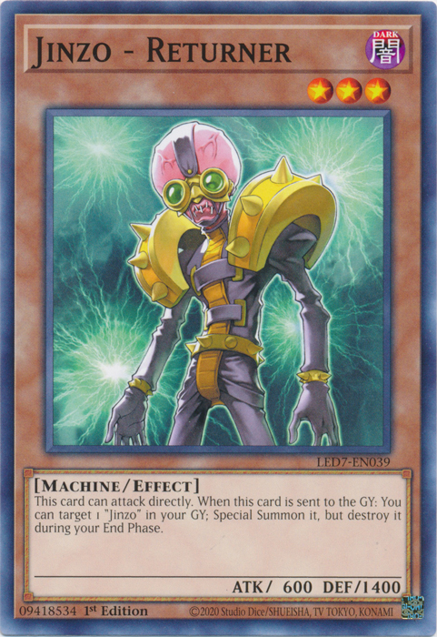 Jinzo - Returner [LED7-EN039] Common Yu-Gi-Oh!