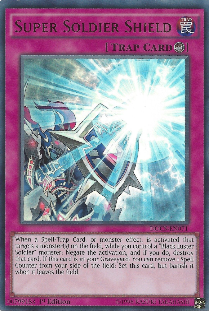 Super Soldier Shield [DOCS-EN071] Ultra Rare Yu-Gi-Oh!