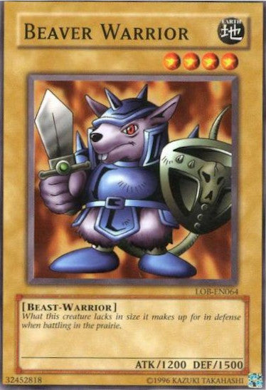 Beaver Warrior [LOB-EN064] Common Yu-Gi-Oh!