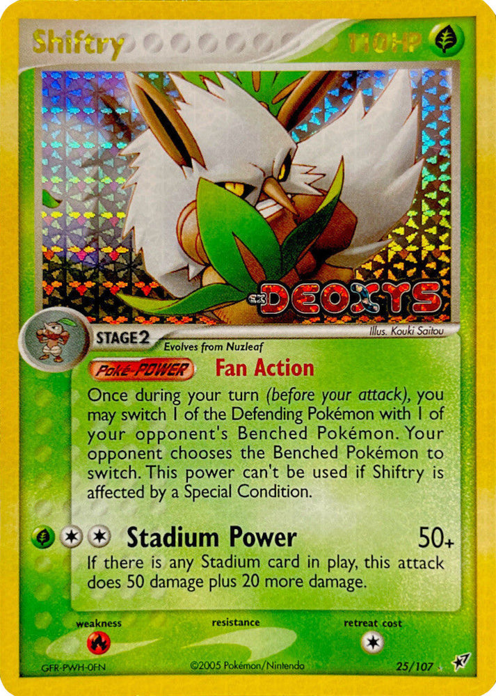 Shiftry (25/107) (Stamped) [EX: Deoxys] Pokémon