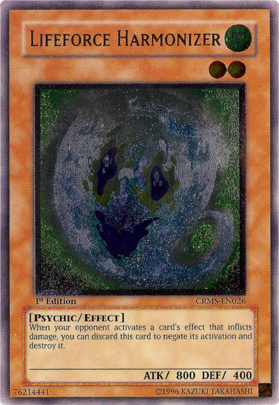 Lifeforce Harmonizer [CRMS-EN026] Ultimate Rare Yu-Gi-Oh!