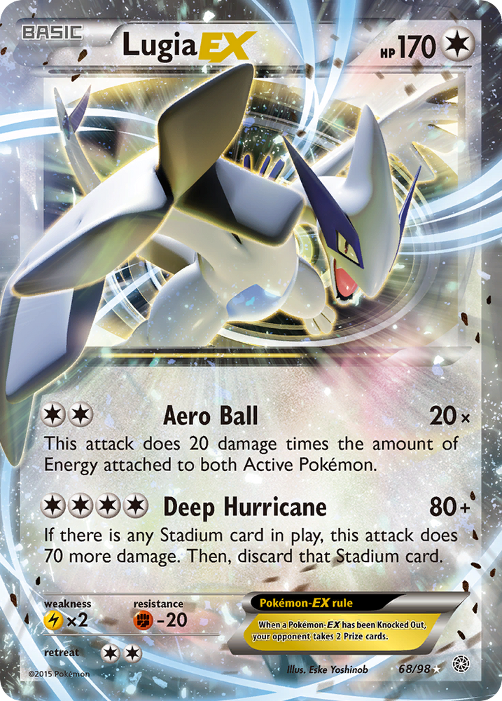 Lugia EX (68/98) [XY: Ancient Origins] Pokémon