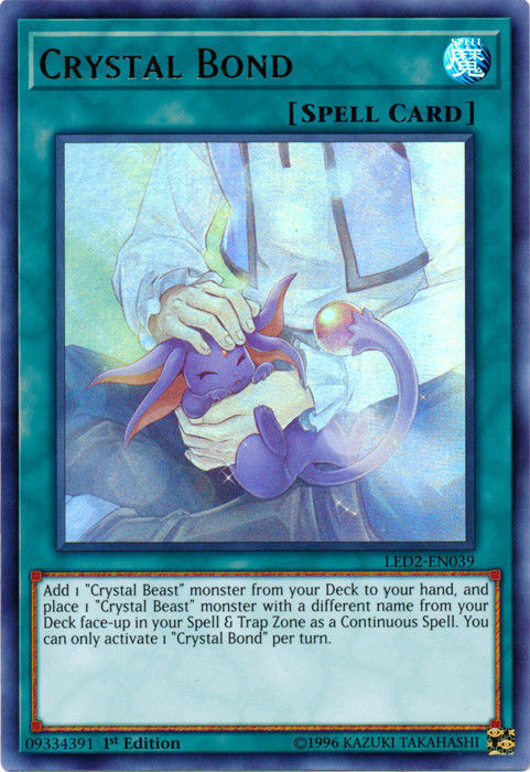 Crystal Bond [LED2-EN039] Ultra Rare Yu-Gi-Oh!