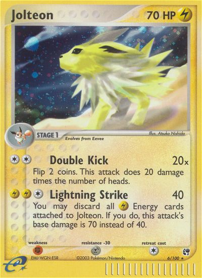 Jolteon (6/100) [EX: Sandstorm] Pokémon