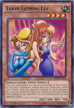 Toon Gemini Elf [BP03-EN014] Rare Yu-Gi-Oh!