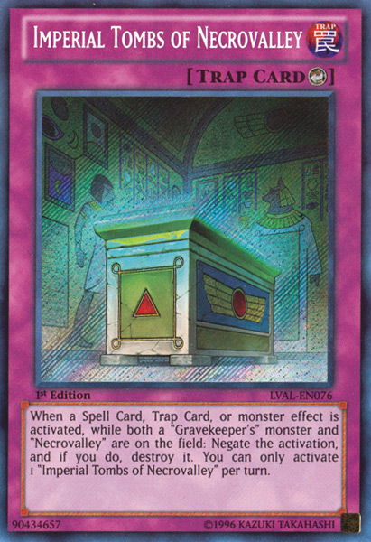 Imperial Tombs of Necrovalley [LVAL-EN076] Secret Rare Yu-Gi-Oh!