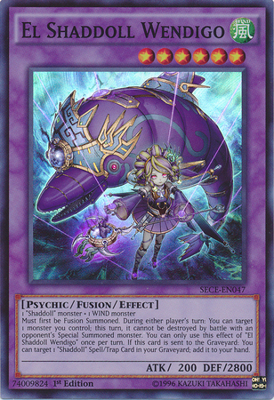 El Shaddoll Wendigo [SECE-EN047] Super Rare Yu-Gi-Oh!