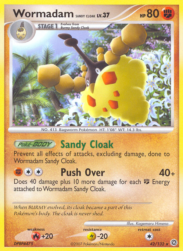 Wormadam Sandy Cloak (42/132) [Diamond & Pearl: Secret Wonders] Pokémon