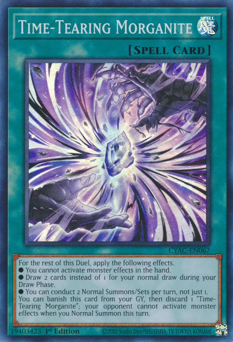 Time-Tearing Morganite [CYAC-EN067] Super Rare Yu-Gi-Oh!