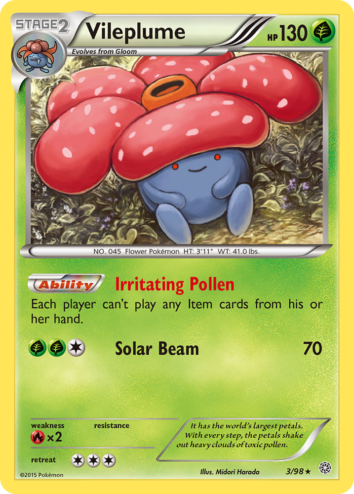 Vileplume (3/98) [XY: Ancient Origins] Pokémon