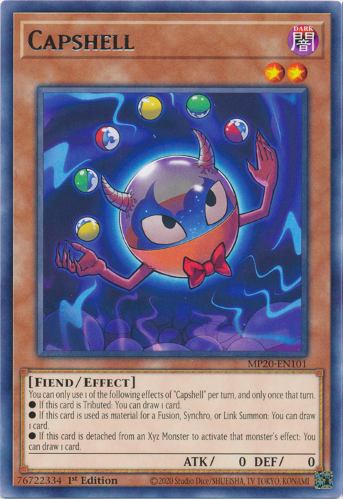 Capshell [MP20-EN101] Rare Yu-Gi-Oh!