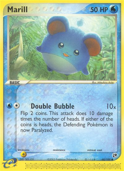 Marill (68/100) [EX: Sandstorm] Pokémon