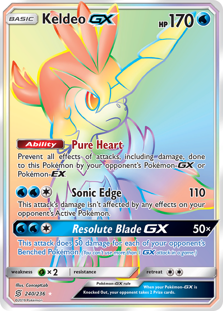 Keldeo GX (240/236) [Sun & Moon: Unified Minds] Pokémon