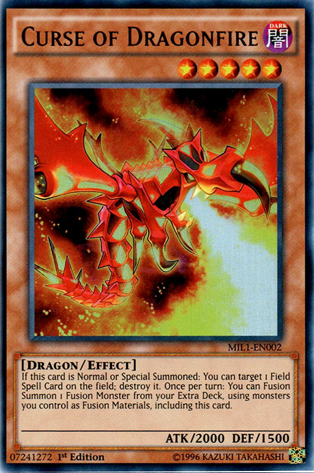 Curse of Dragonfire [MIL1-EN002] Ultra Rare Yu-Gi-Oh!