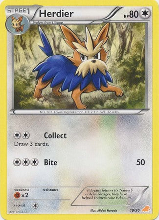 Herdier (19/30) [Black & White: Trainer Kit - Excadrill] Pokémon