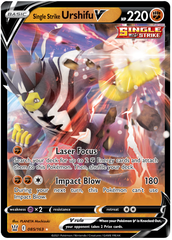 Single Strike Urshifu V (085/163) [Sword & Shield: Battle Styles] Pokémon