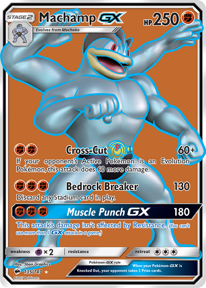 Machamp GX (135/147) [Sun & Moon: Burning Shadows] Pokémon
