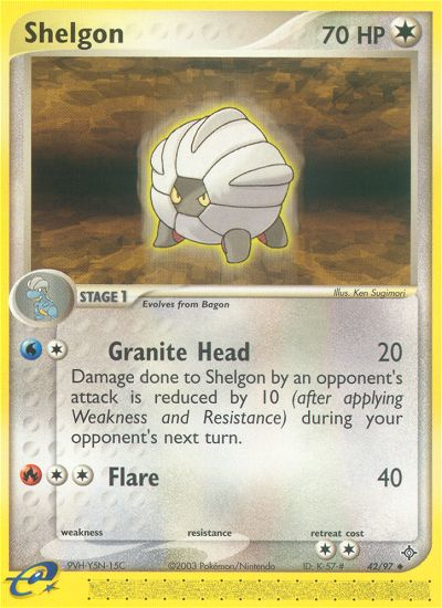 Shelgon (42/97) [EX: Dragon] Pokémon