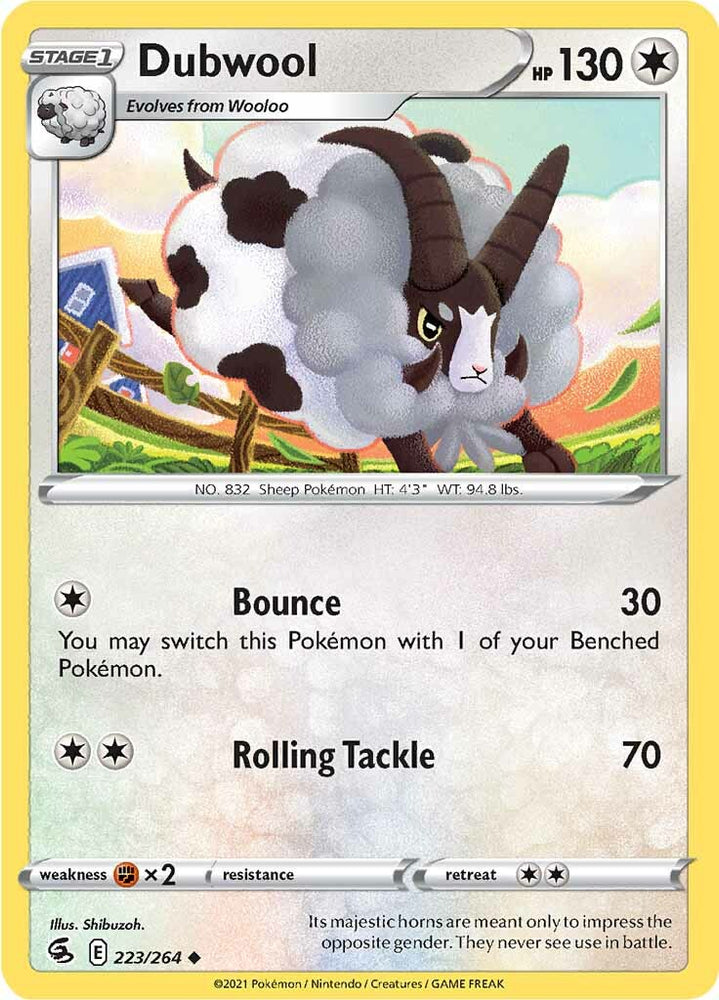 Dubwool (223/264) [Sword & Shield: Fusion Strike] Pokémon