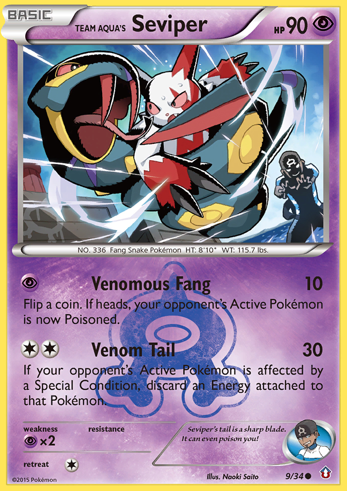Team Aqua's Seviper (9/34) [XY: Double Crisis] Pokémon
