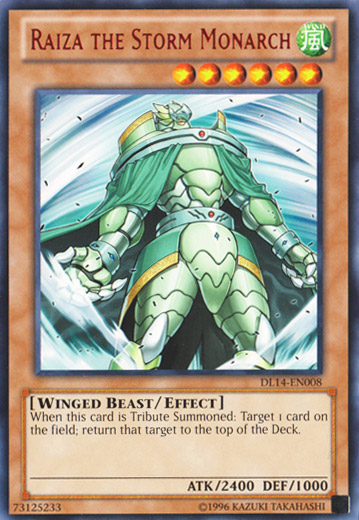 Raiza the Storm Monarch (Red) [DL14-EN008] Rare Yu-Gi-Oh!