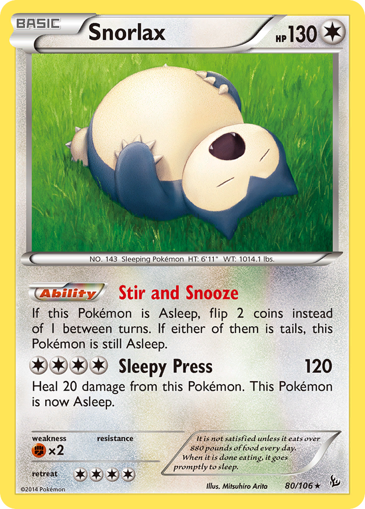 Snorlax (80/106) [XY: Flashfire] Pokémon