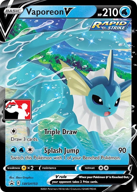 Vaporeon V (SWSH150) [Prize Pack Series One] Pokémon