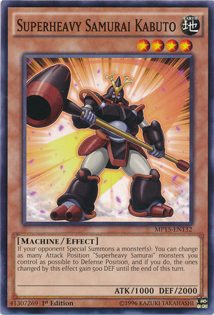 Superheavy Samurai Kabuto [MP15-EN132] Common Yu-Gi-Oh!
