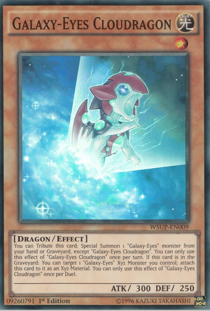 Galaxy-Eyes Cloudragon [WSUP-EN009] Super Rare Yu-Gi-Oh!