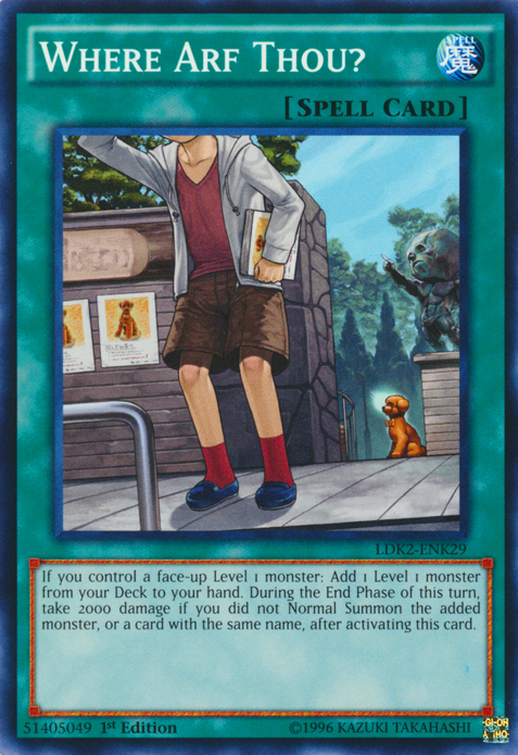 Where Arf Thou? [LDK2-ENK29] Common Yu-Gi-Oh!